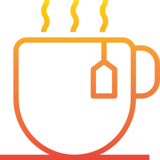 Hot tea Catkuro Gradient icon