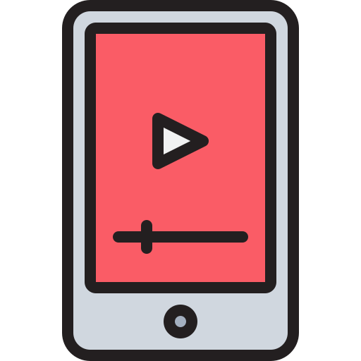 videoplayer Justicon Lineal Color icon