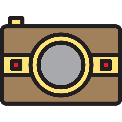 kamera Catkuro Lineal Color ikona