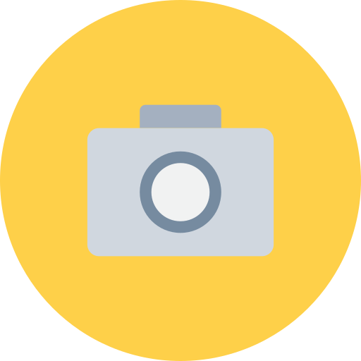Photo camera Justicon Flat icon