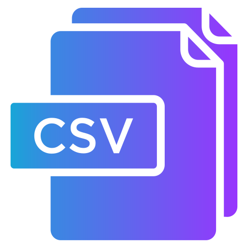 csv Generic gradient fill icon