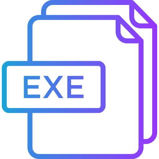 exe Generic gradient outline icoon