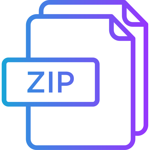 zipper Generic gradient outline Icône