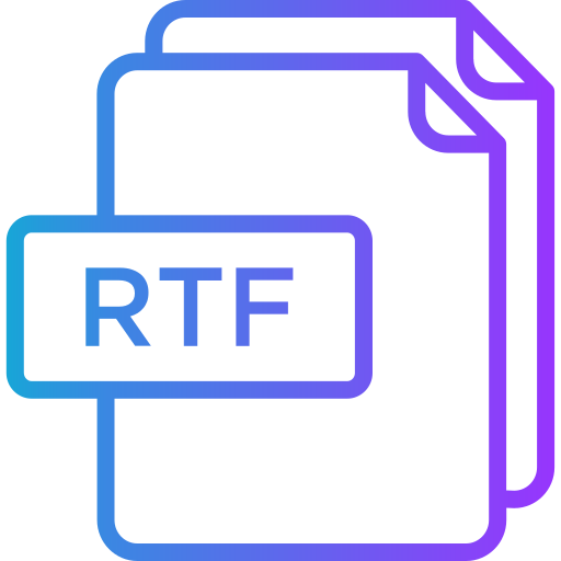 rtf Generic gradient outline icoon
