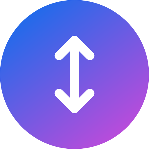 Up and down arrow Generic gradient fill icon