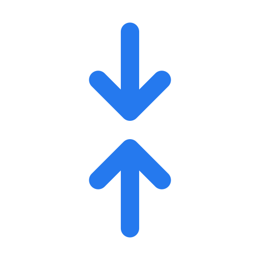flechas arriba y abajo Generic color outline icono