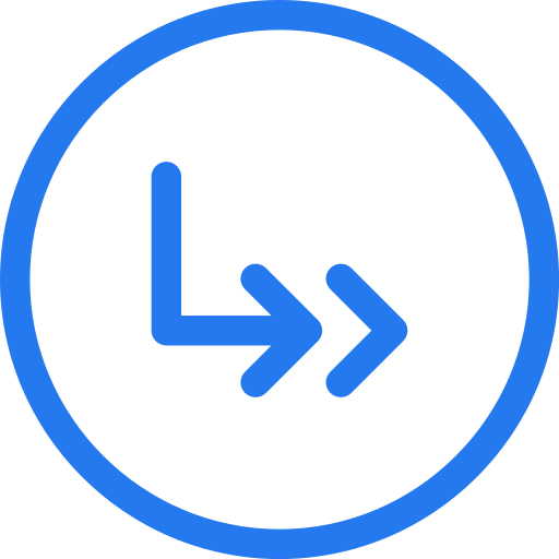 Down right arrow Generic color outline icon