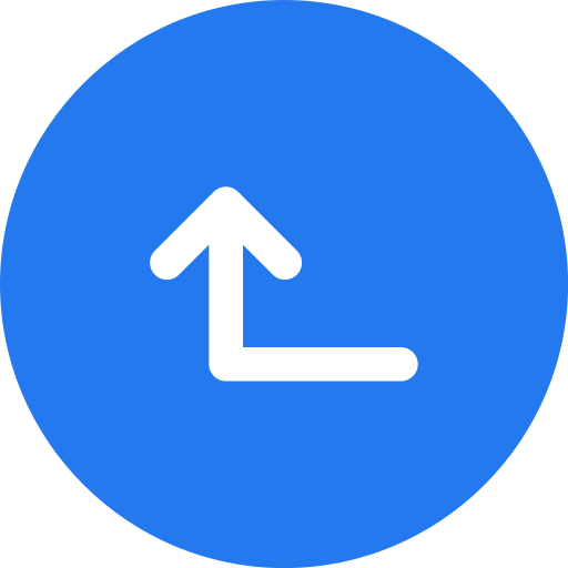 Up left arrow Generic color fill icon