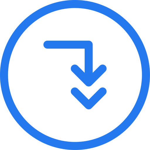 Down right arrow Generic color outline icon