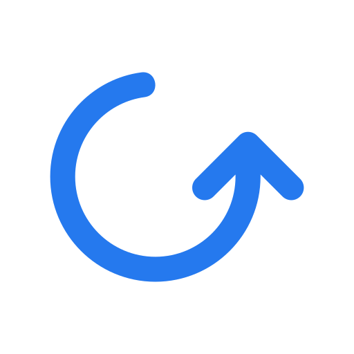 cirkelvormige pijl Generic color outline icoon