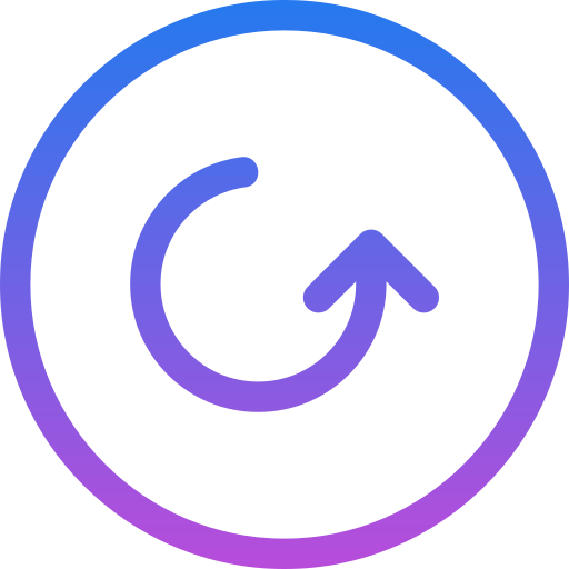 flecha circular Generic gradient outline icono