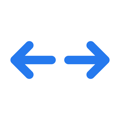 frecce sinistra e destra Generic color outline icona