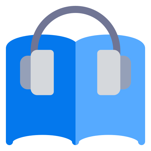 książka audio Generic color fill ikona