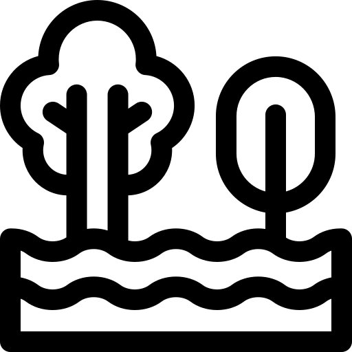 overstroming Basic Rounded Lineal icoon