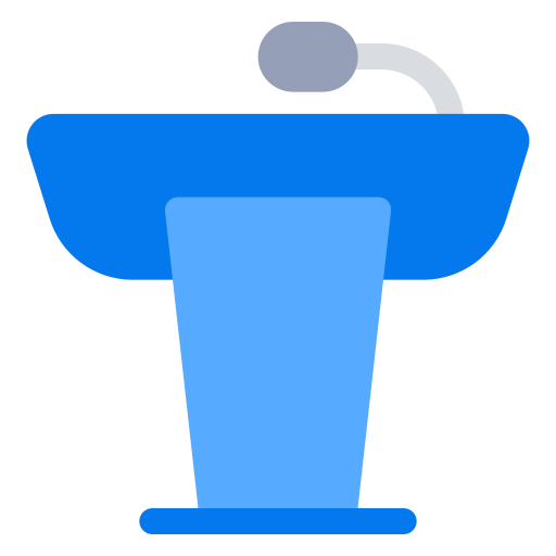 podium Generic color fill icoon