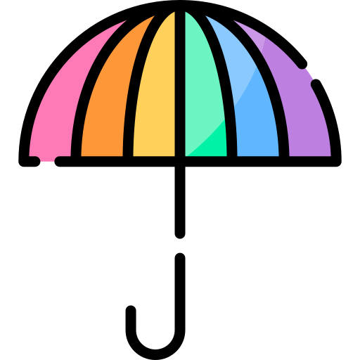 paraguas Special Lineal color icono