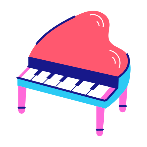 Фортепиано Generic color lineal-color иконка