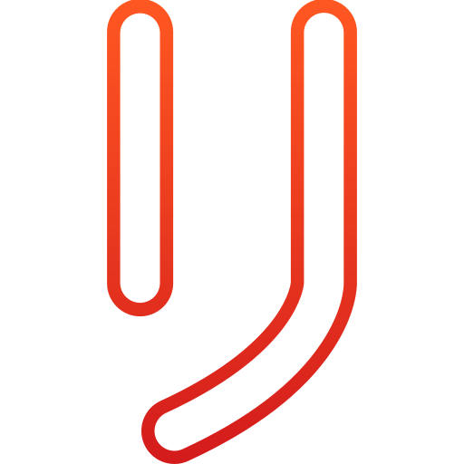 japans alfabet Generic gradient outline icoon