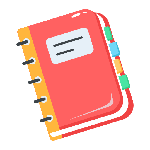 dagboek Generic color fill icoon
