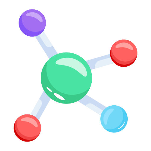 molécule Generic color fill Icône