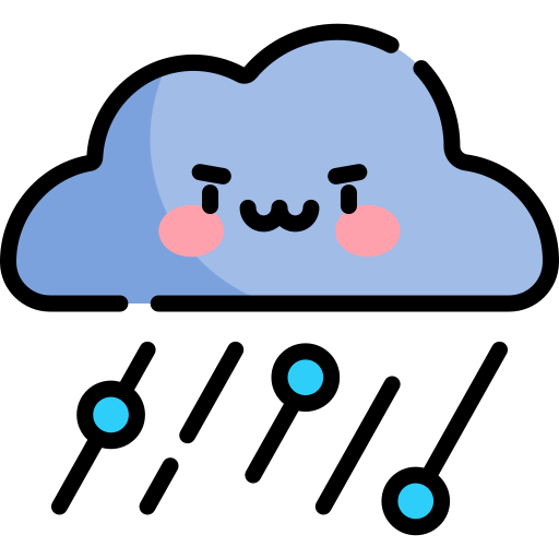 Blizzard Kawaii Lineal color icon