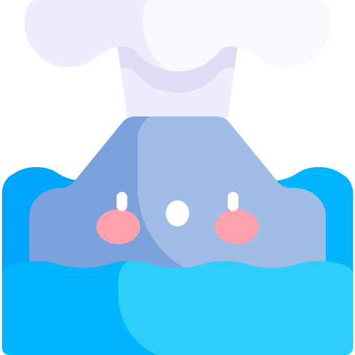 화산 Kawaii Flat icon