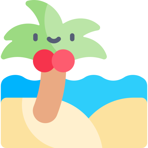 해변 Kawaii Flat icon
