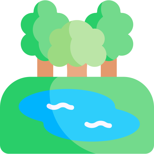 Lagoon Kawaii Flat icon