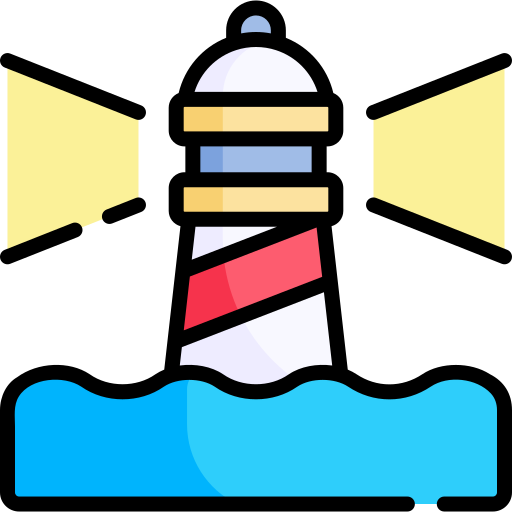 leuchtturm Kawaii Lineal color icon