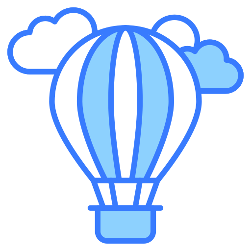 Воздушный шар Generic color lineal-color иконка