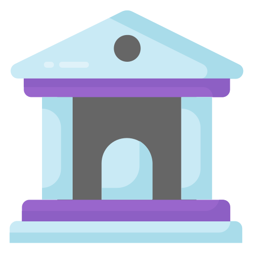 銀行ビル Generic color fill icon