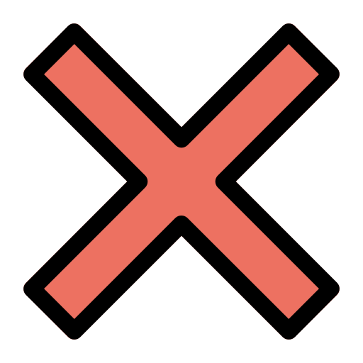 segno x Generic color lineal-color icona