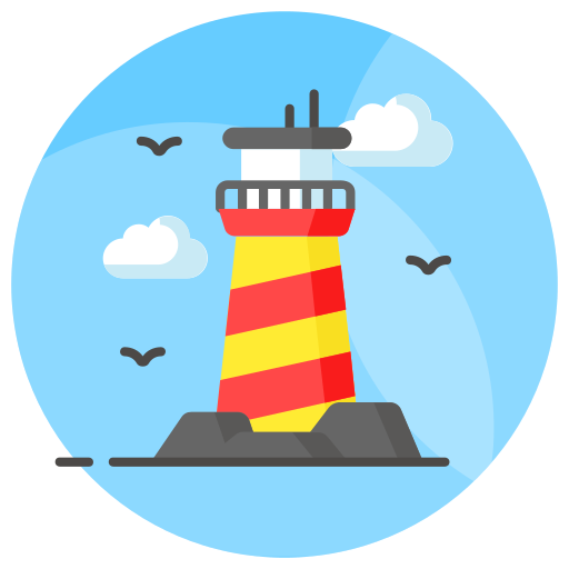 Lighthouse Generic color fill icon