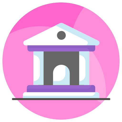 Bank building Generic color fill icon