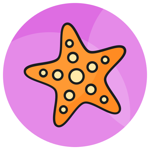 estrella de mar Generic color lineal-color icono