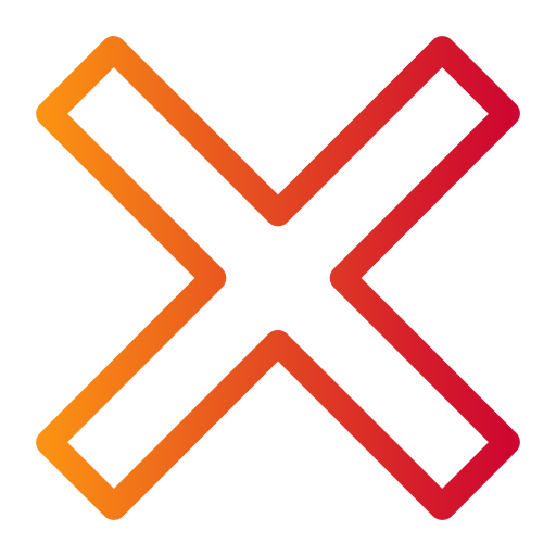 marca x Generic gradient outline icono