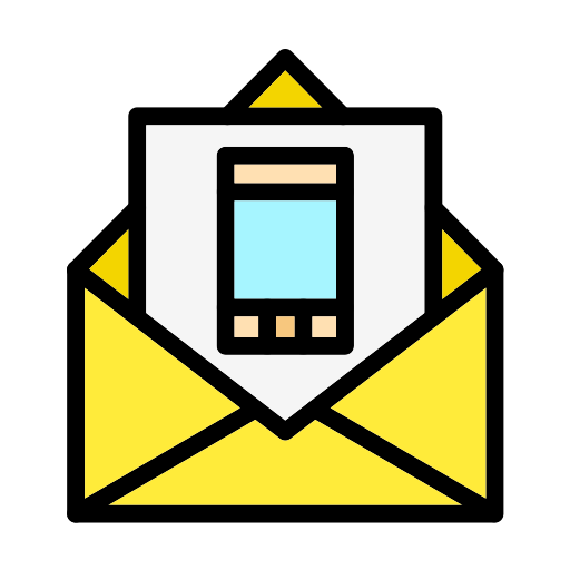 correo móvil Generic color lineal-color icono