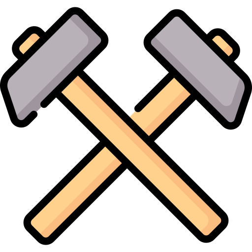 martillos cruzados Special Lineal color icono