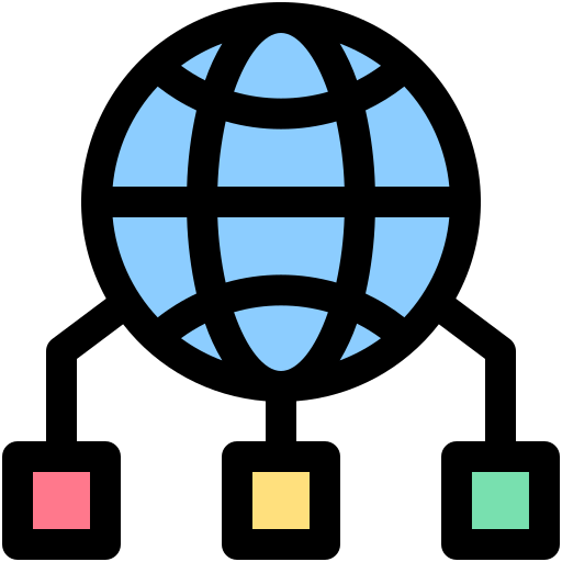 네트워크 Generic color lineal-color icon