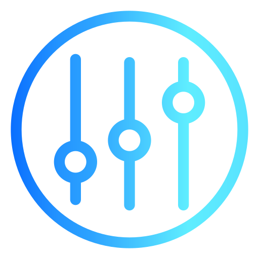 ustawienia Generic gradient outline ikona