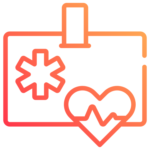 Cardiology Generic gradient outline icon