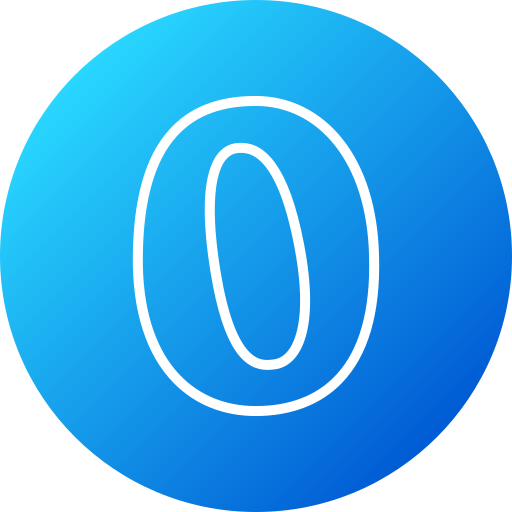 Letter o Generic gradient fill icon