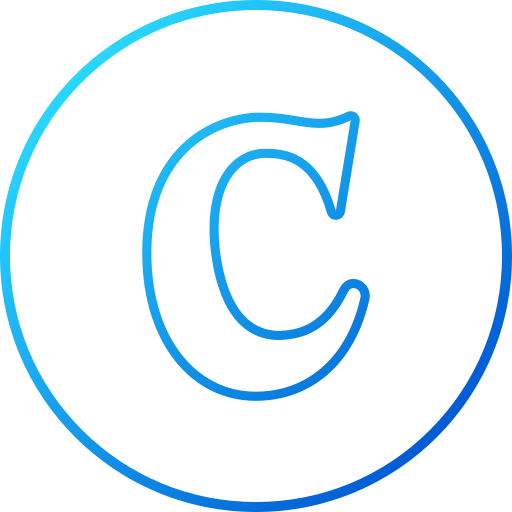 Letter c Generic gradient outline icon