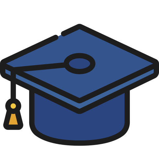 Graduation cap Juicy Fish Soft-fill icon