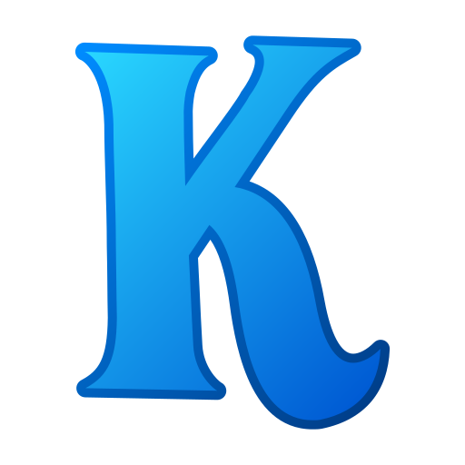 buchstabe k Generic gradient lineal-color icon