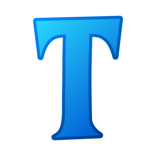 lettre t Generic gradient lineal-color Icône