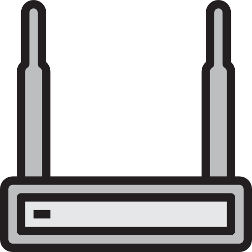 router de wifi Catkuro Lineal Color icono