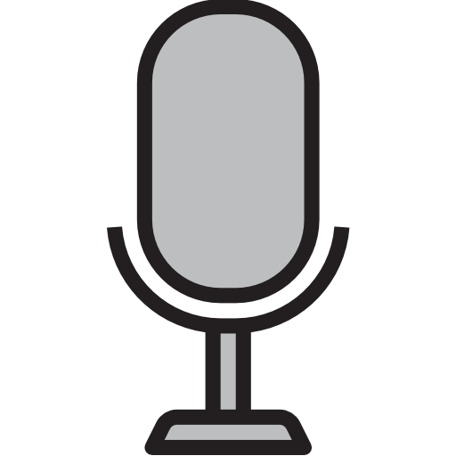 micrófono Catkuro Lineal Color icono