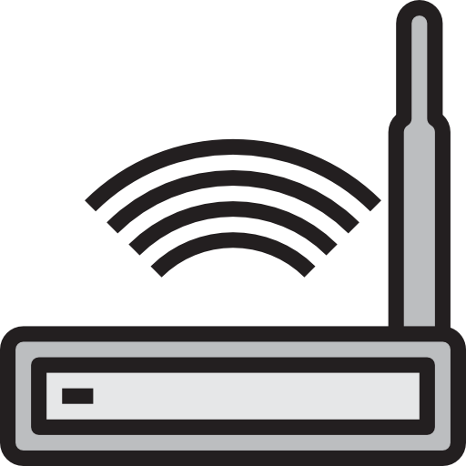 wlan router Catkuro Lineal Color icon