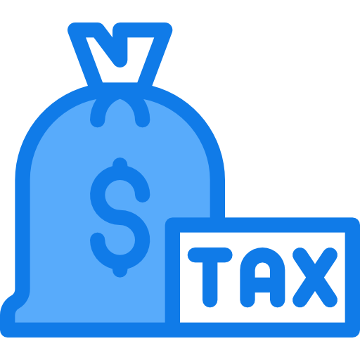 impôt Justicon Blue Icône